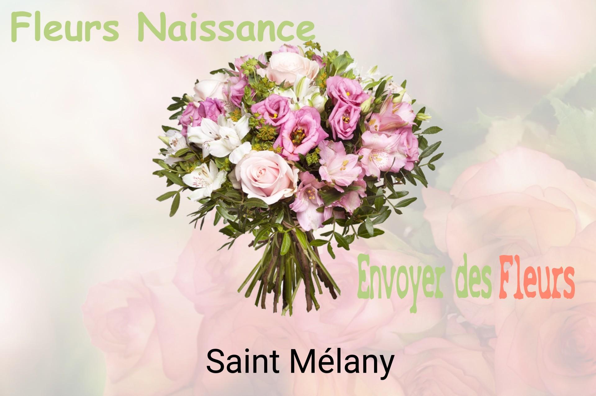 Bouquet de fleurs de naissance livré à Saint-Mélany